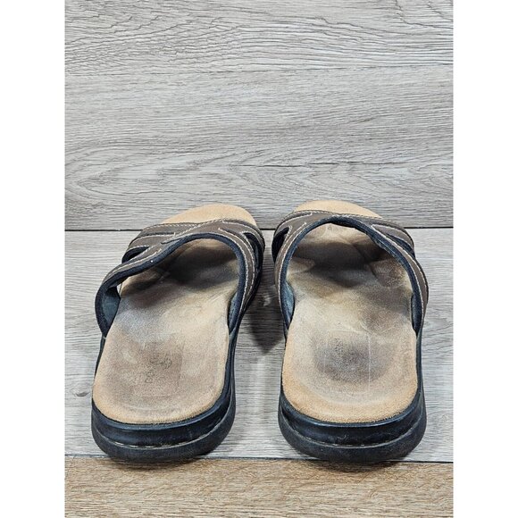 Dockers Men\'s Memory Foam Casual Comfort Outdoor Slip-on Slide Sandal 11W Brown